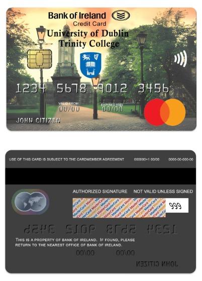 Ireland Bank of Ireland Affinity credit mastercard
